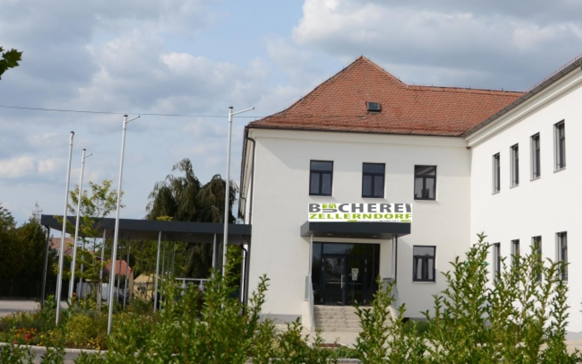 Bücherei Zellerndorf Gebäude von außen